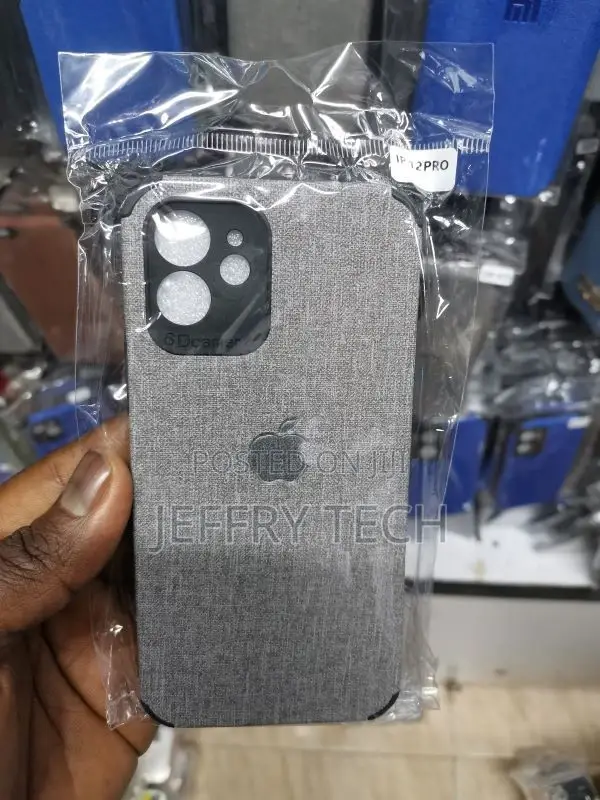 Jeans Back Case for iPhone 12 PRO (Black/Dark