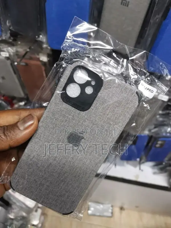 Jeans Back Case for iPhone 12 PRO (Black/Dark