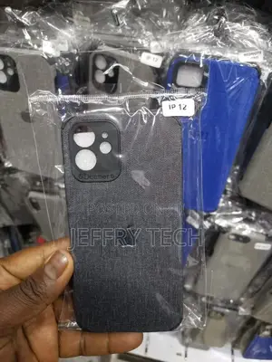 Jeans Back Case for iPhone 12 Grey