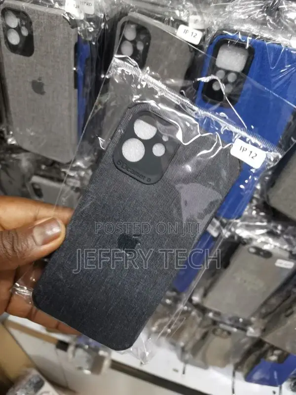 Jeans Back Case for iPhone 12 Grey
