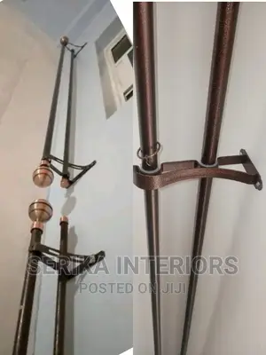 Double Jua Kali Curtain Rods Curtain Rods Curtain Rods