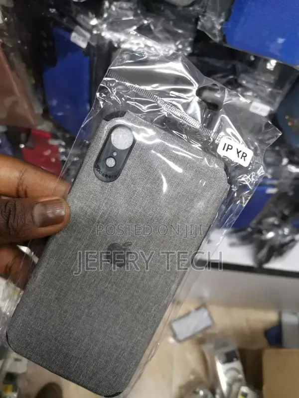 iPhone Xr Case Soft Canvas Denim Cloth