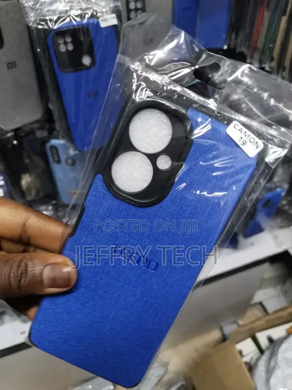 Tecno Camon 19 Blue Jeans Texture Camera Protection Case