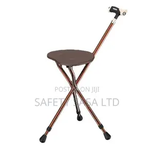 Aluminum Folding Adjustable Three-Legged Chair With Stool