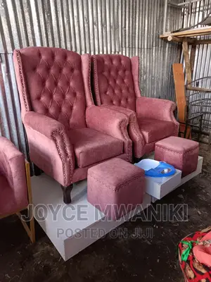 2 Pedicure Chairs, 2 Stools and a Pallet.