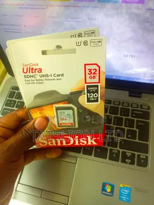 32gb Sandisk Camera Memory Card 120mb/S