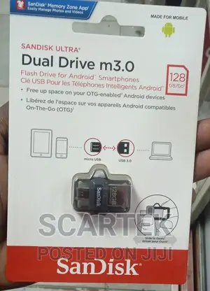 Sandisk Ultra 128gb Dual Drive M3.0 Micro Usb Flash Drive