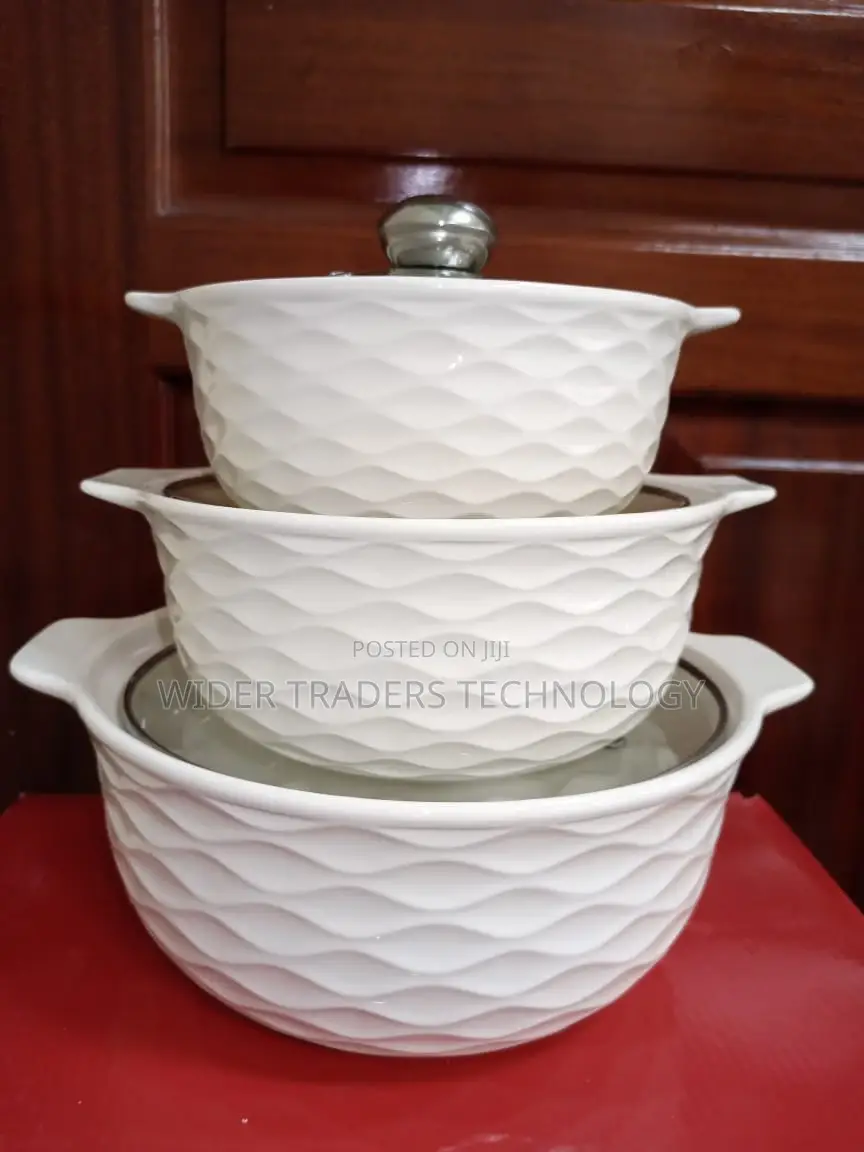 3pc Ceramic Pot