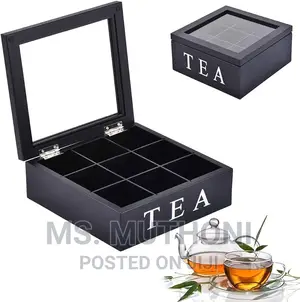*9 Grid Tea Bags Organizer Box