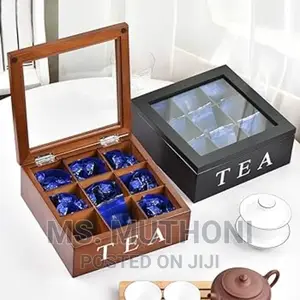 *9 Grid Tea Bags Organizer Box