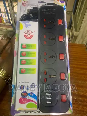 Four Way Extension With 3 Usb Port