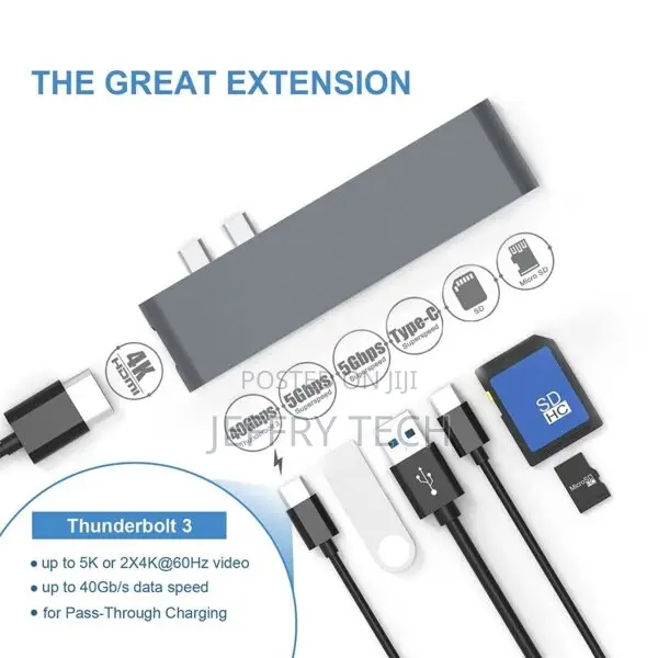 Type-C Pro Hub Adapter for 2016/2017 Macbook Pro 13” and 15”