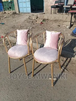 Manicure Seats Pink With Pillow.