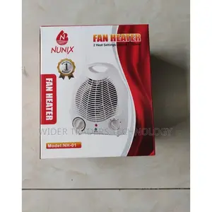 Nunix Portable Room Fan Heater With Two Heat Settings 1000/