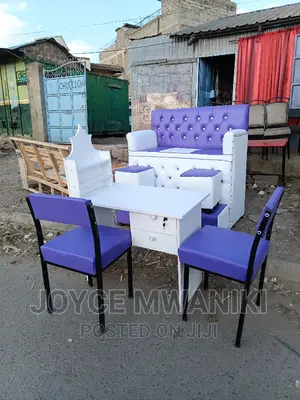 Pedicure Seat 2 Seater, 2 Footrest and Manicure Set.