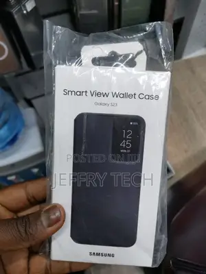 Samsung S23 Smart View Wallet Case - Black