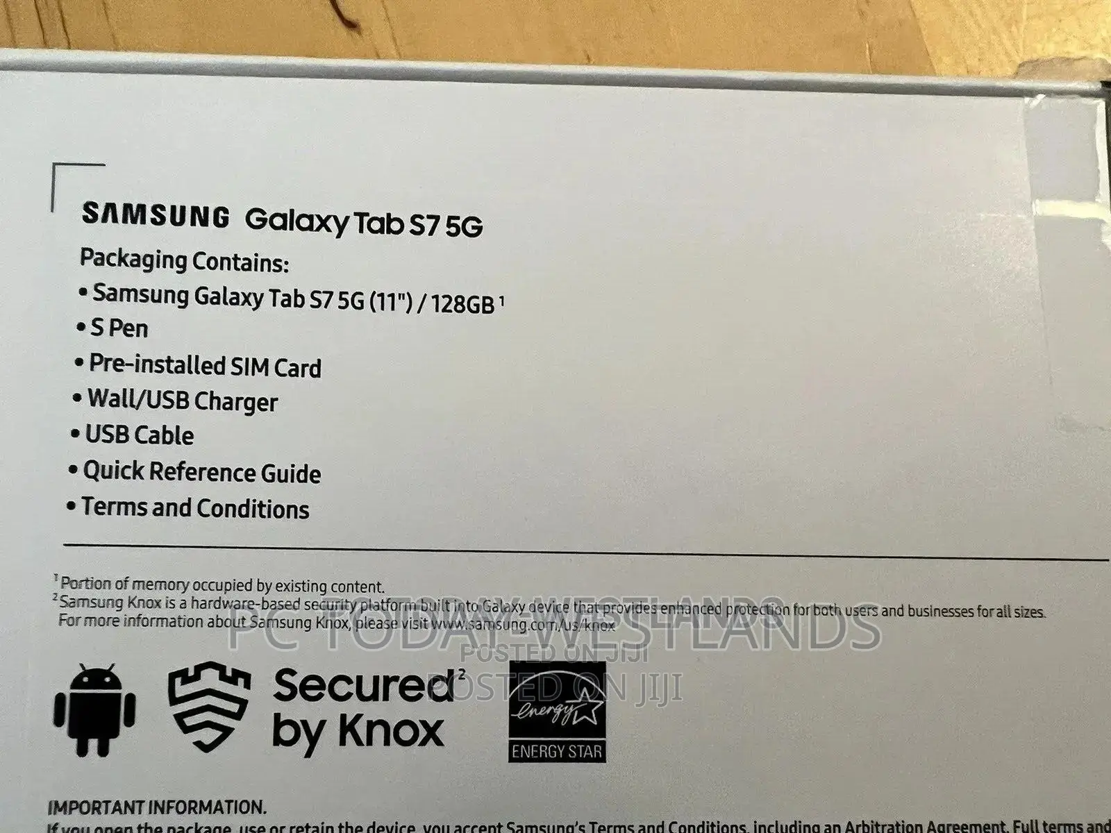 New Samsung Galaxy Tab S7 128 GB Gray