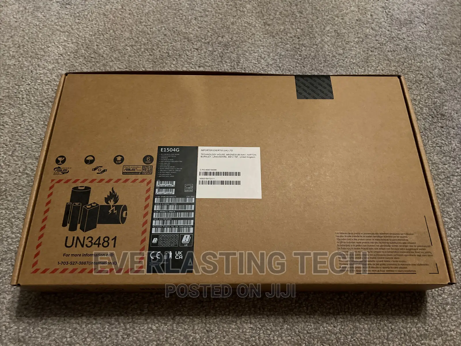 New Laptop Asus 8GB Intel Core I3 SSD 256GB