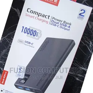 Promate 10000mah Compact Smart Charging Power Bank