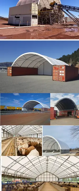 2*40ft Shipping Container Canopy