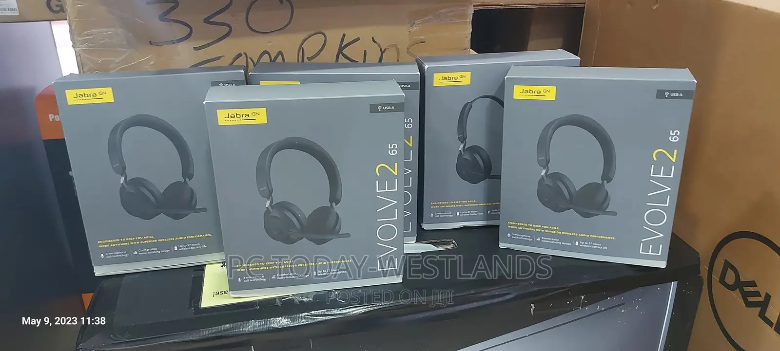 Jabra Evolve2 65 UC Wireless Headphones With Link380a
