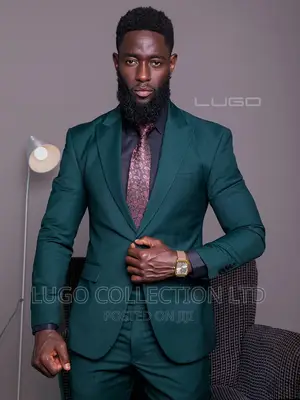 Mens Suit. Custom Made Slim Fit Suits - Jungle Green