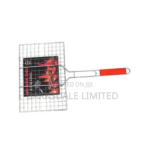 Large BBQ Grill Basket Stainless Steel Mesh Foldable Wire