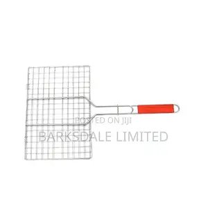 Large BBQ Grill Basket Stainless Steel Mesh Foldable Wire