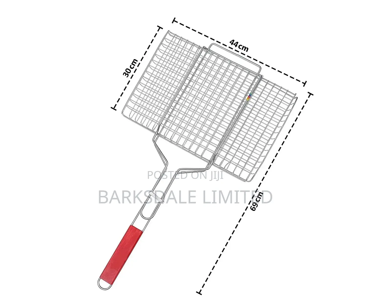Large BBQ Grill Basket Stainless Steel Mesh Foldable Wire