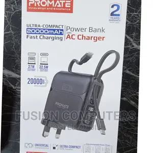 Promate iPhone 15 Power Bank, Universal 20000mah Charger