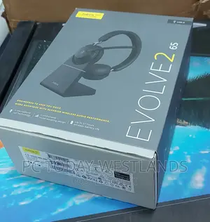 Jabra Evolve2 65 Stereo Wireless Headset With Stand Ms