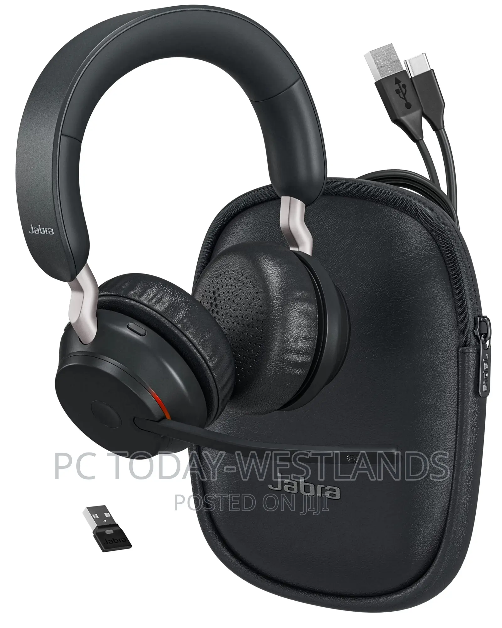 Jabra Evolve2 65 Stereo Wireless Headset With Stand Ms