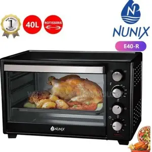 Nunix Electric Rotisserie Oven, 40L – Black