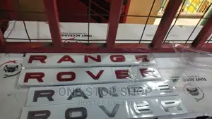 RANGE ROVER Replacement Badges in Red,Black and Silver