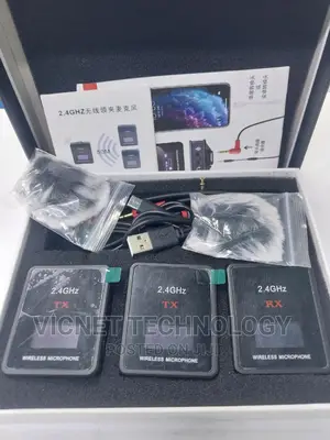 Interview, Podcast 2 in 1 WIRELESS LAVALIER MICROPHONE