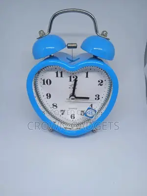Generic Classic Double Bell Mini Alarm Clock Blue
