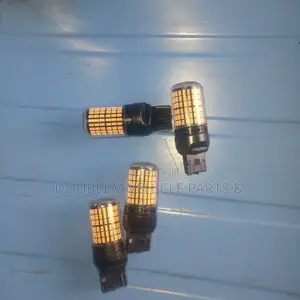 Cupless Led Bulbs 12v/ 12V Double Filament Orange T20 Brake
