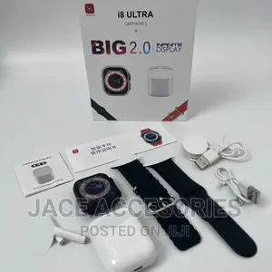 Latest I8 Ultra Smartwach +Earphones+2 Straps