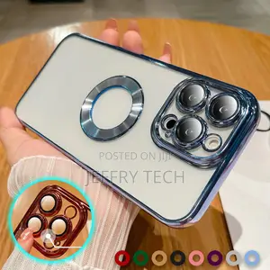 Case for iPhone 15 Pro Max 12 13 14 Plus Clear Plating Camer