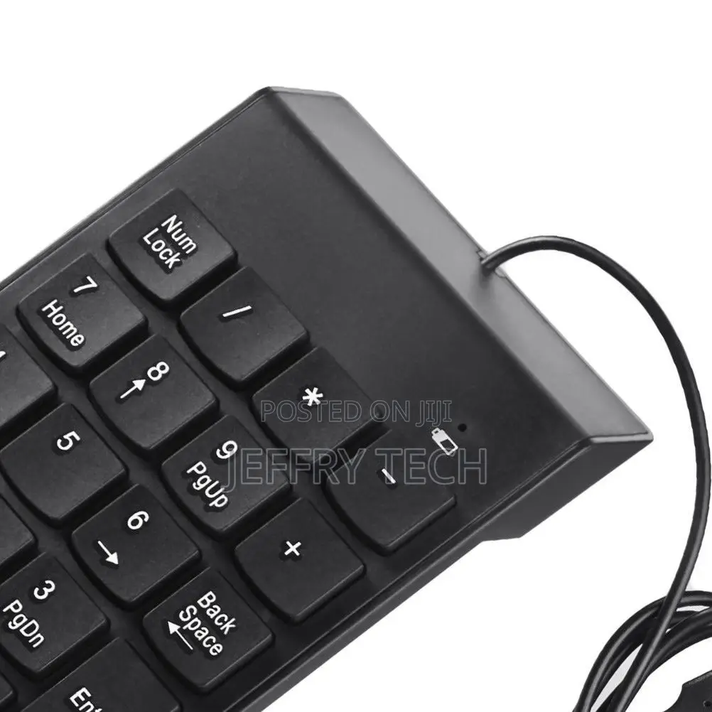 USB Numeric Keypad Number Keyboard Pad Wired Plam Size 18 Ke