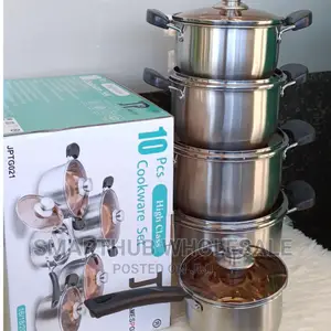 Stainless Sufuria 10pcs JPT