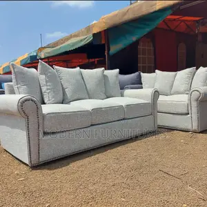 Cream White 5 Seater Sofa