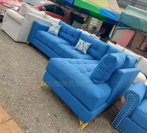 Blue Corner Sofa/L Sofa