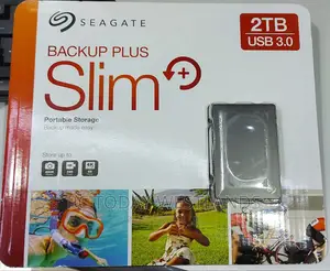 Seagate Backup Plus Slim 2TB External Hard Drive Portable HD