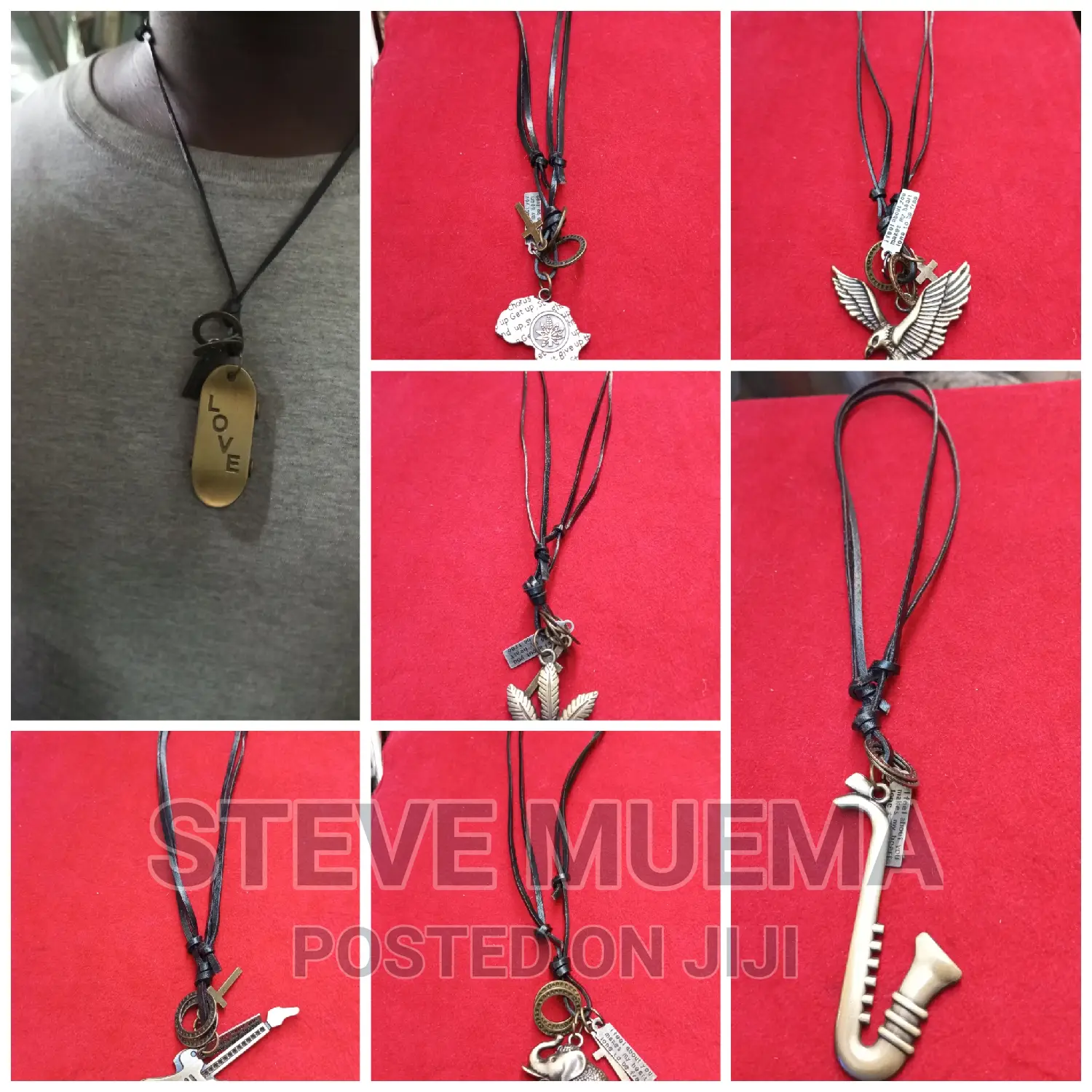 Leather Necklace.