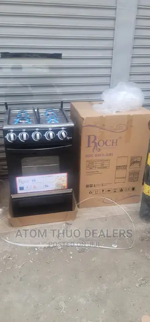 Roch Stainless Four Burner Full Gas Standing Cooker