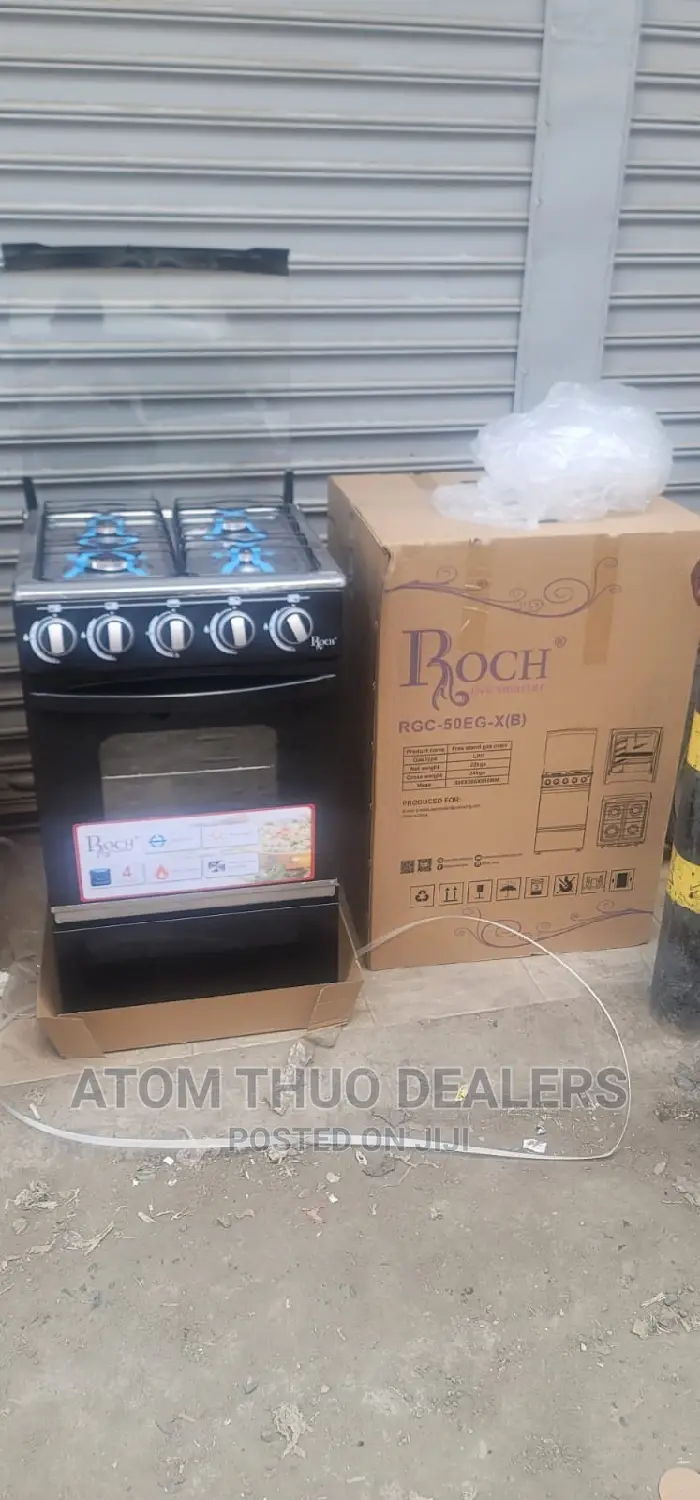 Roch Stainless Four Burner Full Gas Standing Cooker