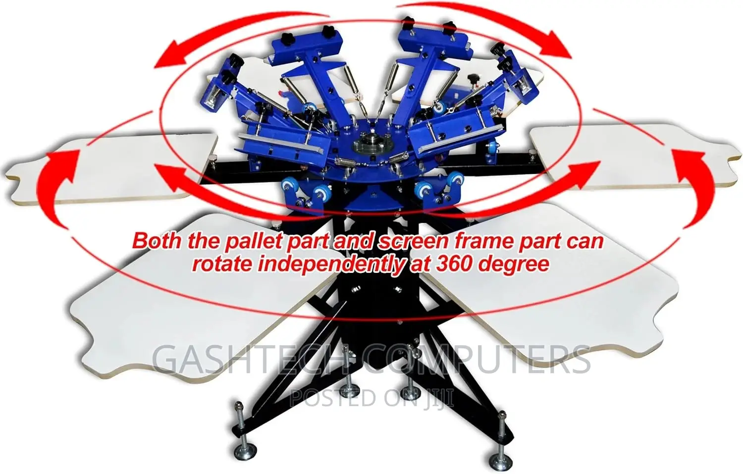 6 Color 6 Station Screen Printer