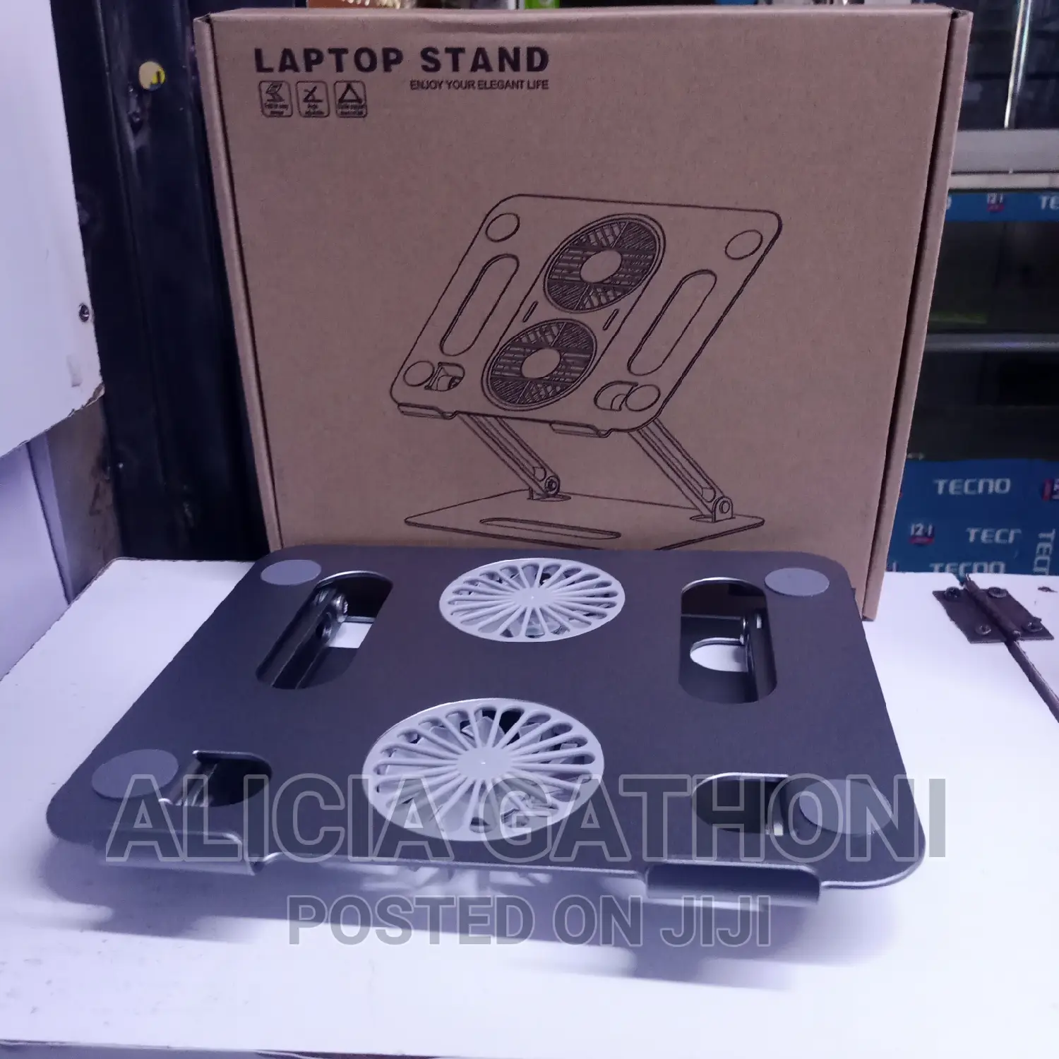 Laptop Stand With Fan Aluminum
