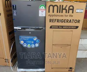 MIKA Refrigerator, 118L, Direct Cool, Double Door, Line Silv